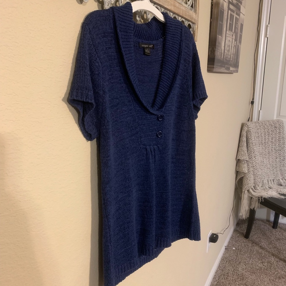 August Silk Light Sweater Short Sleeve